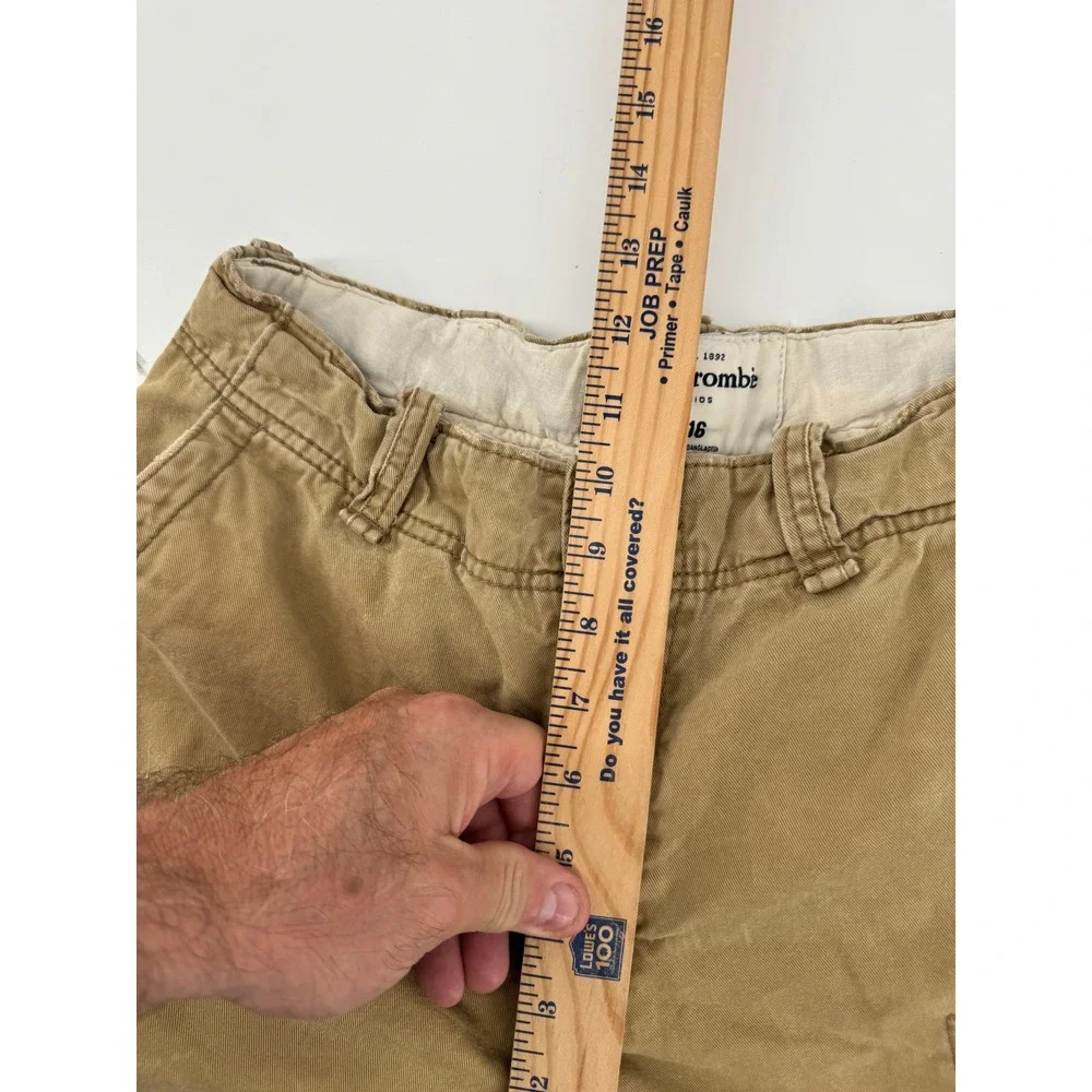 Vintage Abercrombie Cargo Shorts Size‎ 16 30x8 Cotton Utility Y2k heavy